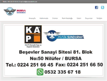 Tablet Screenshot of bursasundurma.com